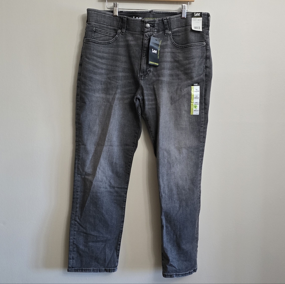 NWT Lee Men's Gray Straight Jeans